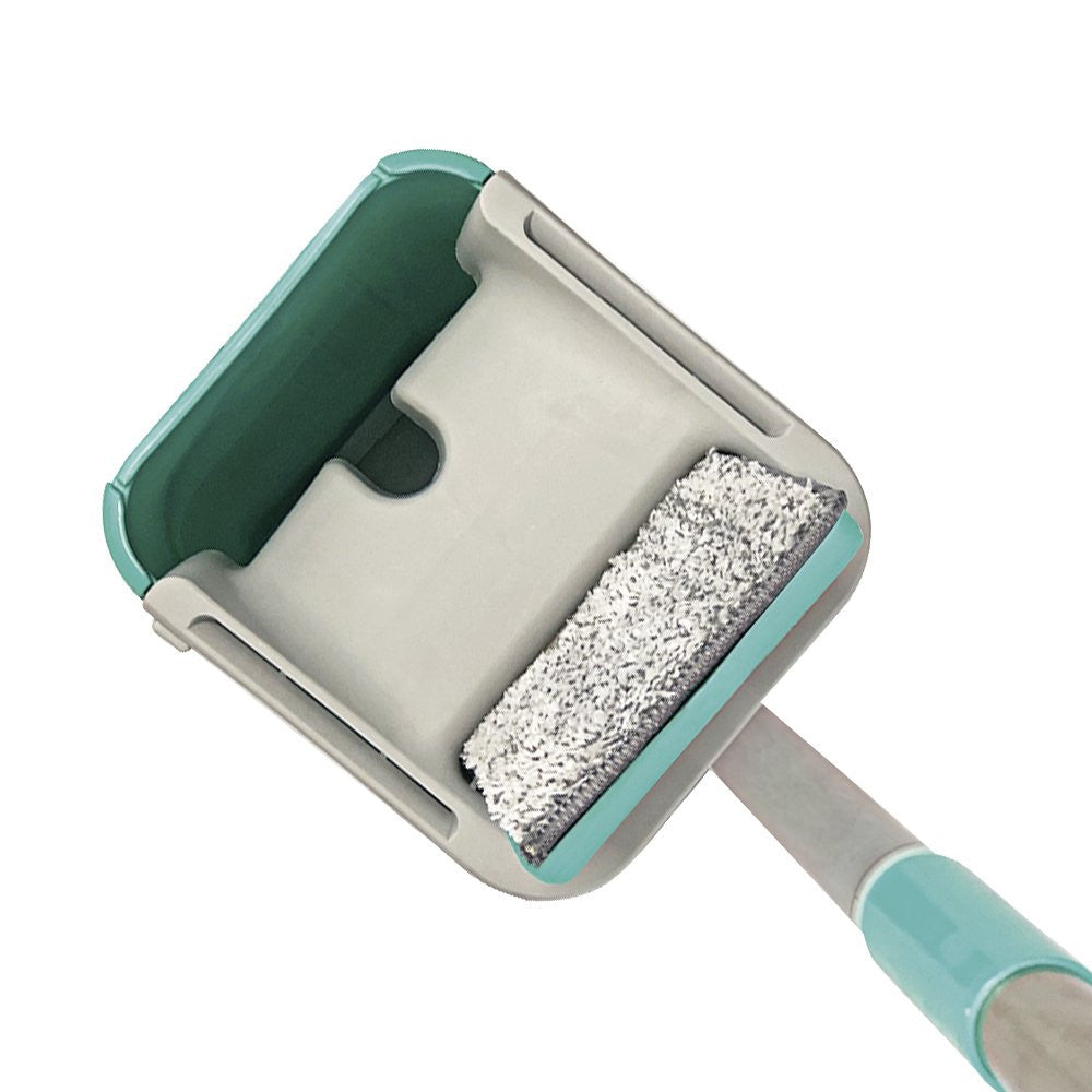 Rodo Flat Mop E Balde Lava E Seca Profissional Com 1 Refil