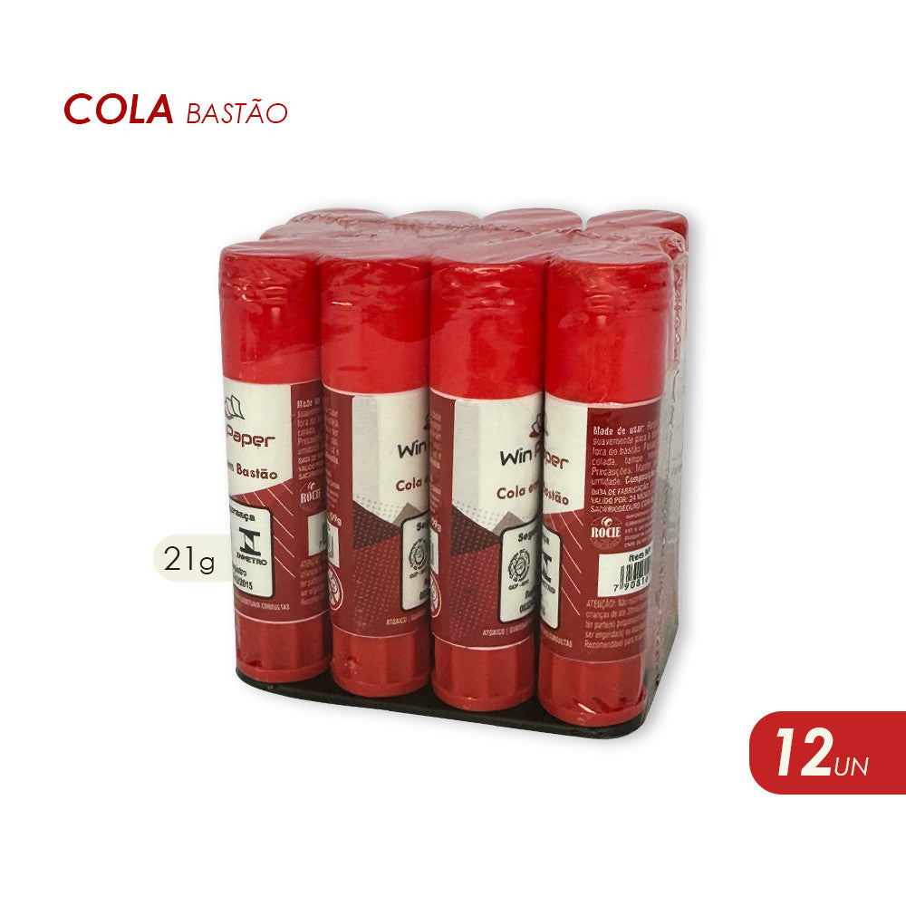 Cola Bastão 21g com 12 Unidades