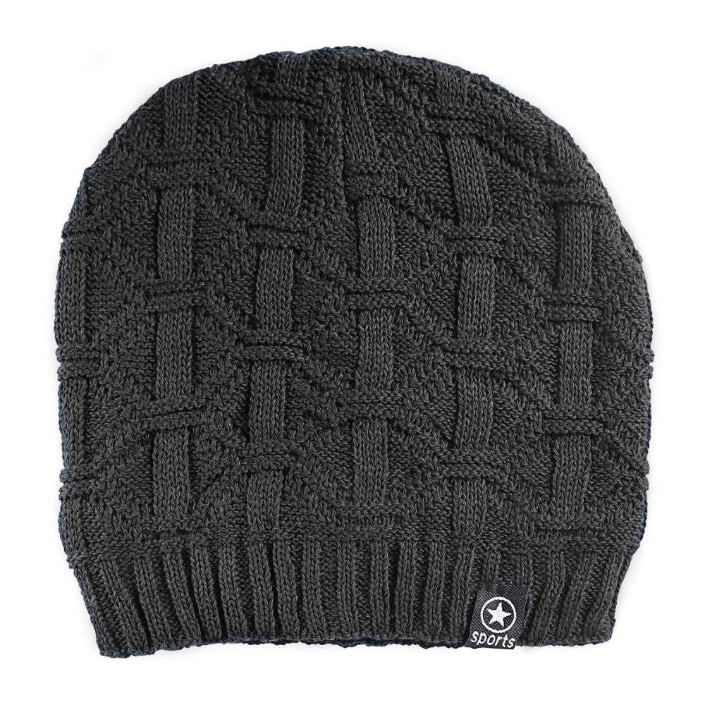 Kit Gorro de Frio e Cachecol Estilo Gola - Preto