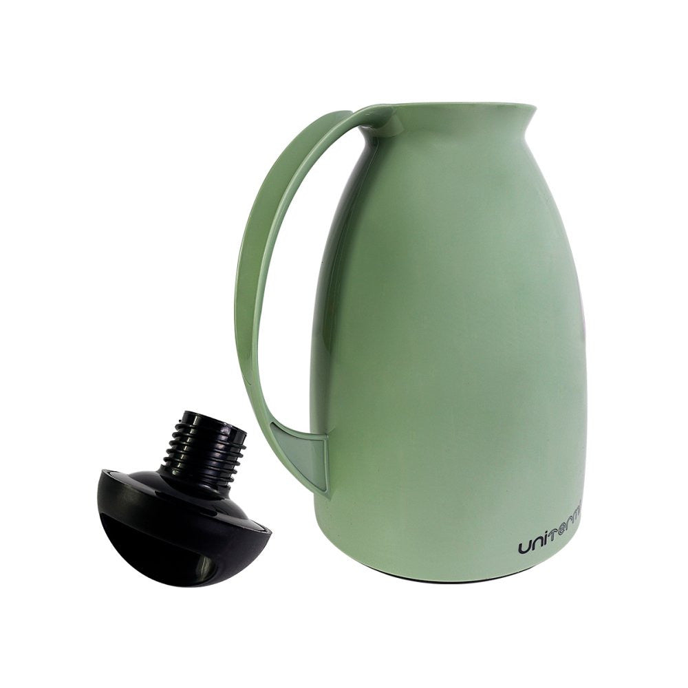 Kit Garrafa Termica Café Prático com Açucareiro com Colher e Suporte para Filtro - Verde